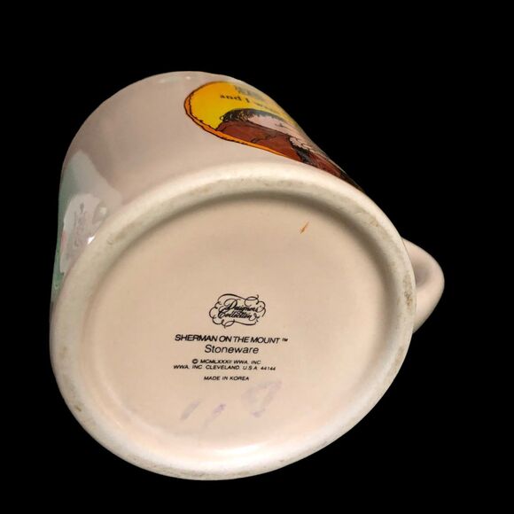 VTG Sherman on the Mount Coffee Mug, Thick Heavy Duty Cup, Funny Religous - Picture 6 of 6